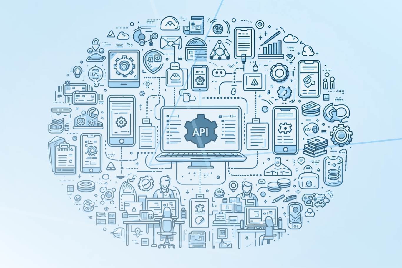 pruebas de APIs, calidad de software, rendimiento de aplicaciones, automatización de pruebas, seguridad API, integración de servicios, desarrollo de software a medida