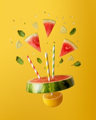 Contenido visual con fruta fresca y el poder de la IA