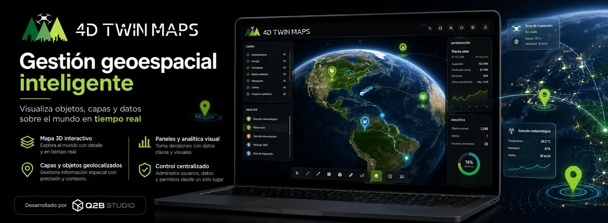 4DTWIN MAPS - Gestión geoespacial, telemetría y cartografía 3D en el mundo real. — Galería