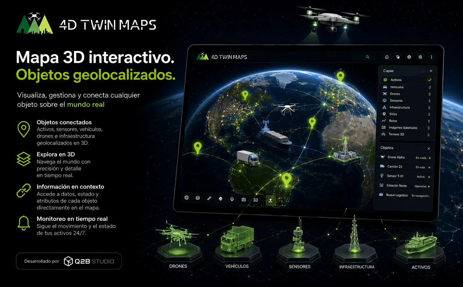 4DTWIN MAPS - Gestión geoespacial, telemetría y cartografía 3D en el mundo real. — Galería 2