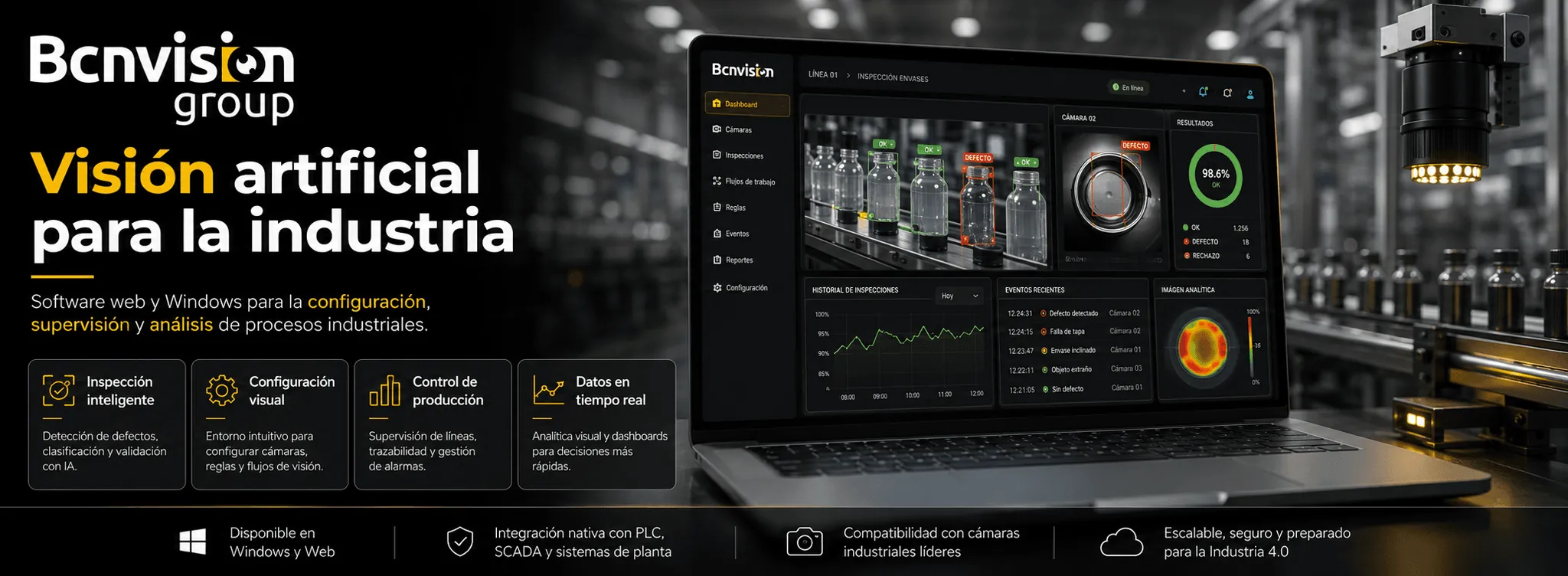 BCN Vision — Software de visión artificial para entornos industriales — Galería