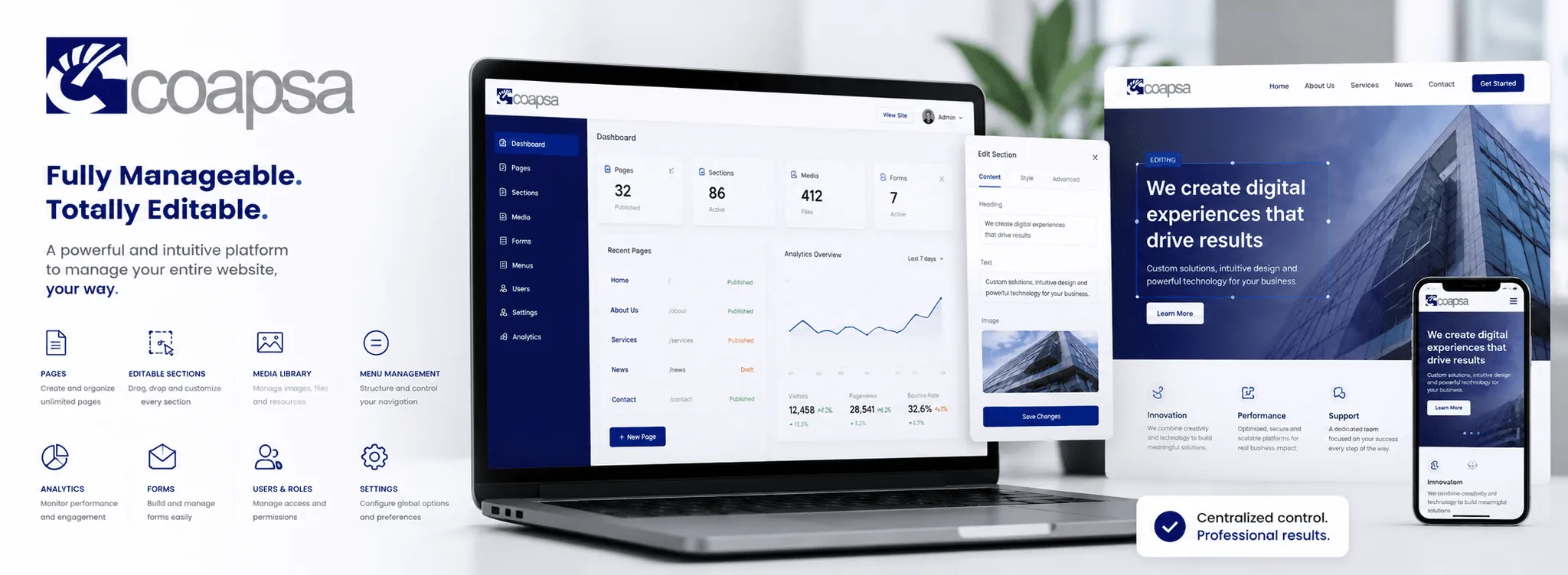 COAPSA — Web corporativa totalmente gestionable — Galeria
