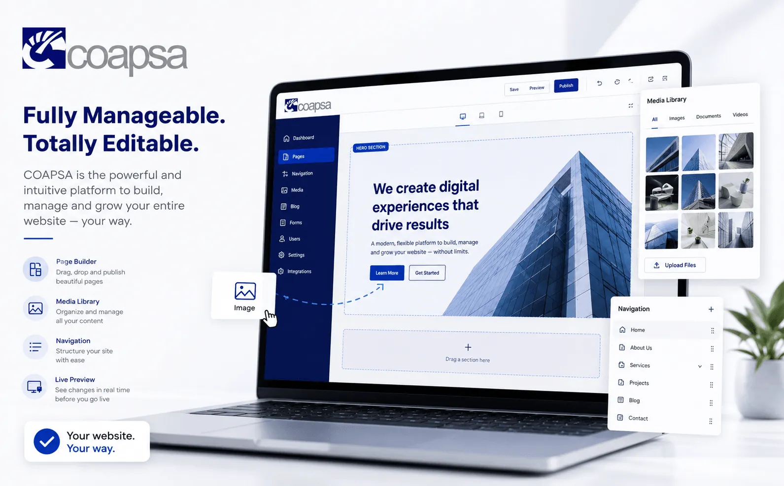 COAPSA — Web corporativa totalmente gestionable — Galeria 1
