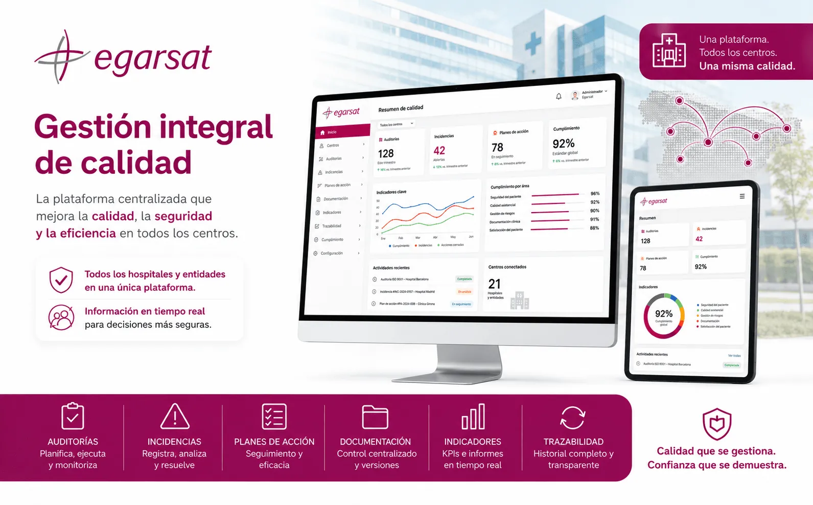 Egarsat — Gestión centralizada de calidad para hospitales y entidades — Galería 2
