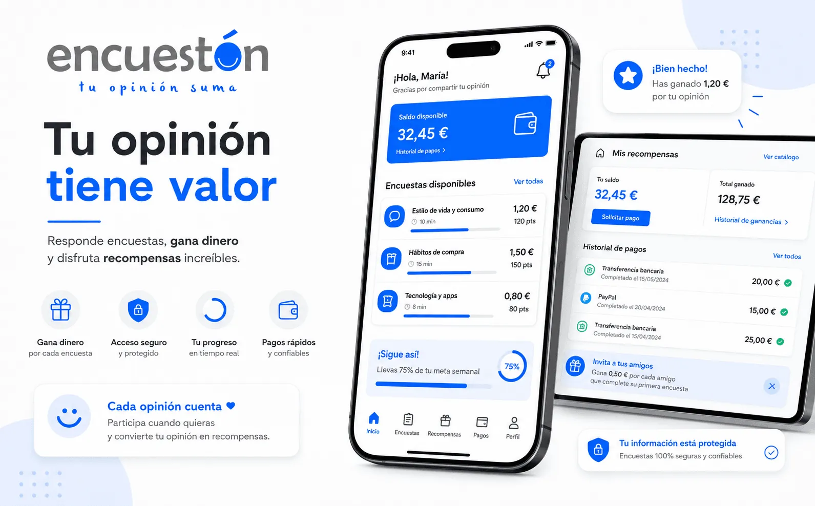 Encuestón — Plataforma de encuestas bonificadas para empresas y usuarios — Galeria 1