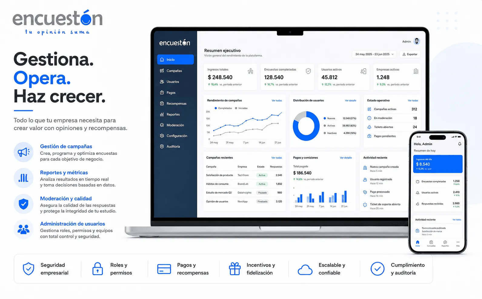Encuestón — Plataforma de encuestas bonificadas para empresas y usuarios — Galeria 2