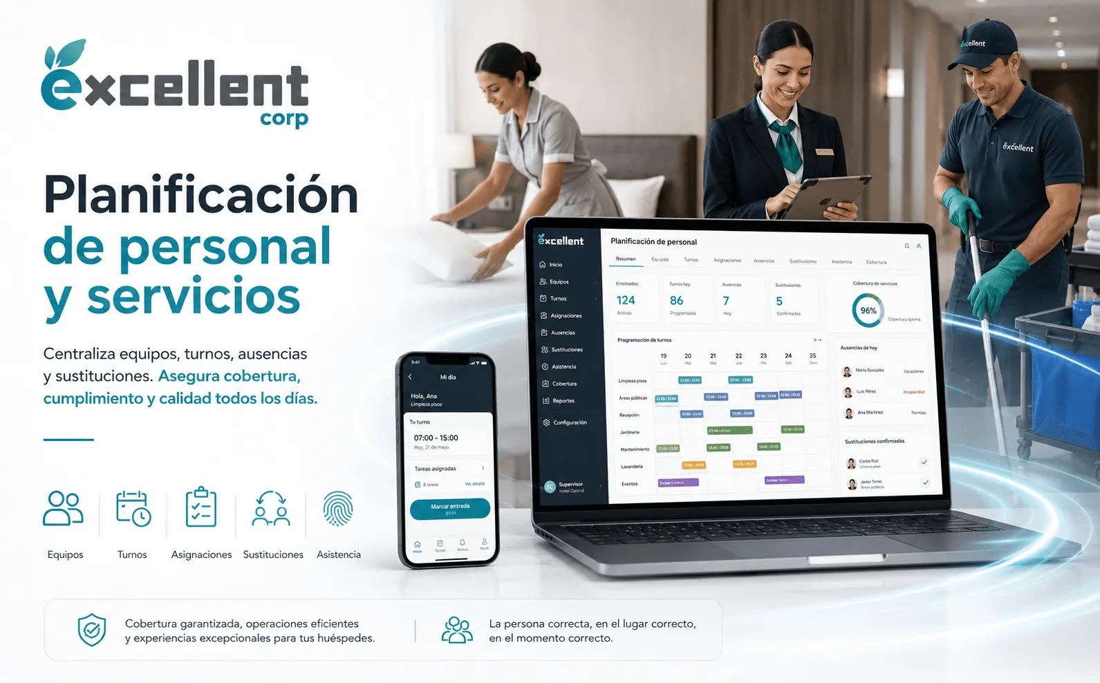 Excellent Corp — Gestión integral de servicios, personal y recursos — Gallery 1
