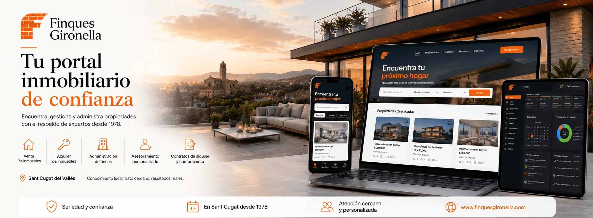 FINCAS GIRONELLA- Portal inmobiliario y panel de gestión — Galería