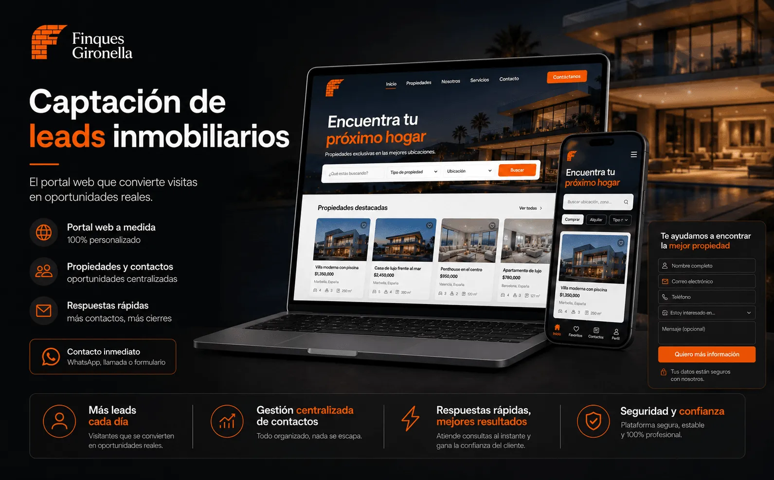 FINCAS GIRONELLA- Portal inmobiliario y panel de gestión — Galería 1