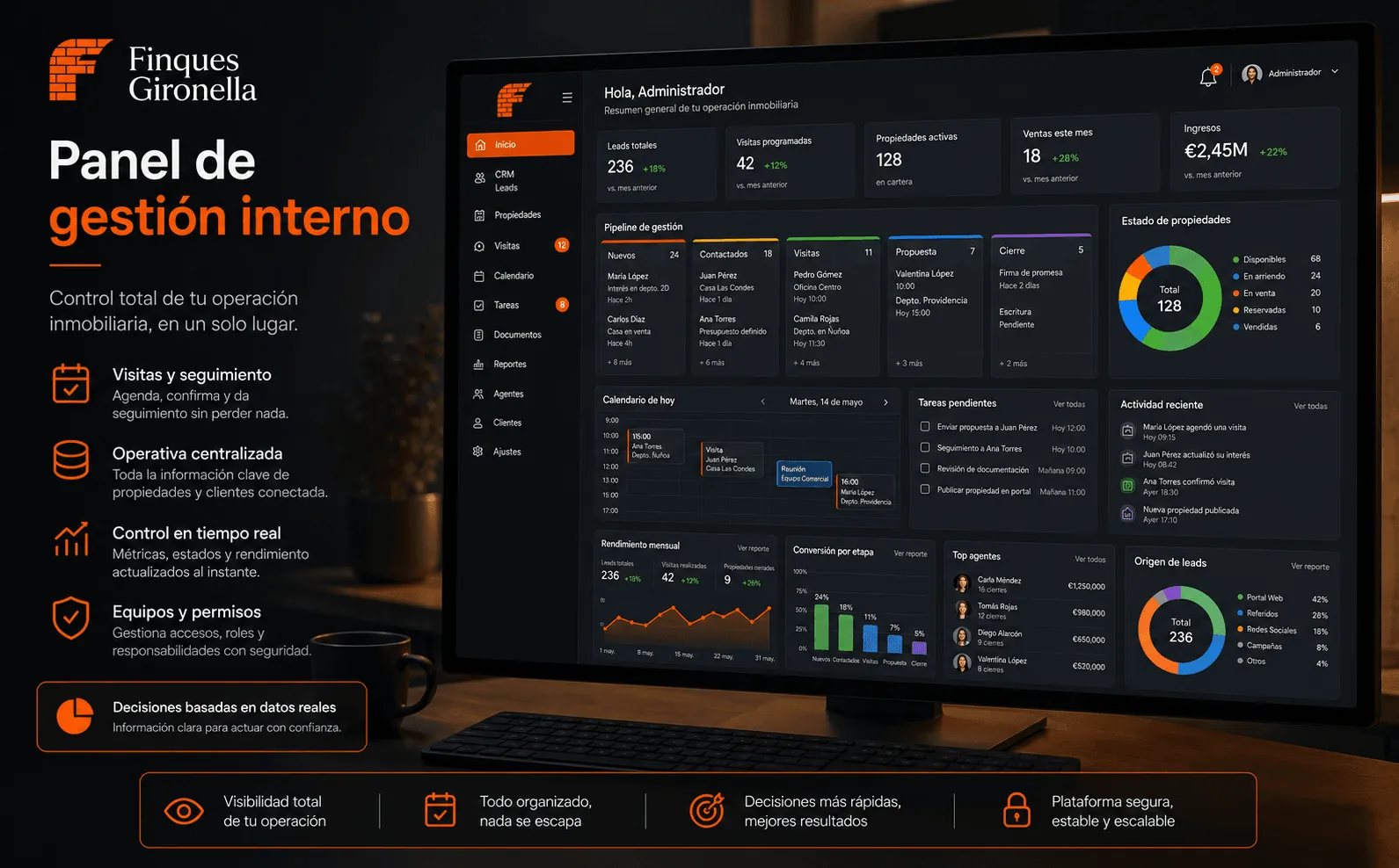 FINCAS GIRONELLA- Portal inmobiliario y panel de gestión — Galería 2