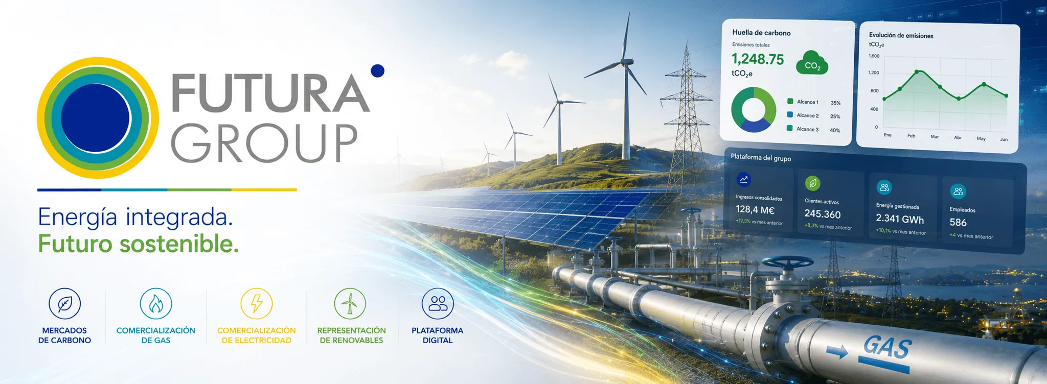 Futura Group — Plataforma digital para la gestión energética y la huella de carbono — Galería
