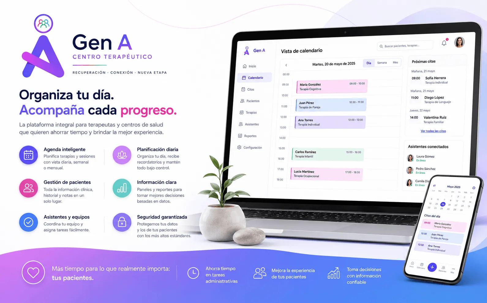 Gen A — Plataforma integral para la gestión de terapias y seguimiento clínico — Galería 1