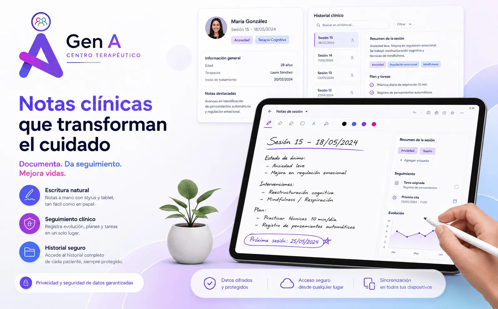 Gen A — Plataforma integral para la gestión de terapias y seguimiento clínico — Galería 2