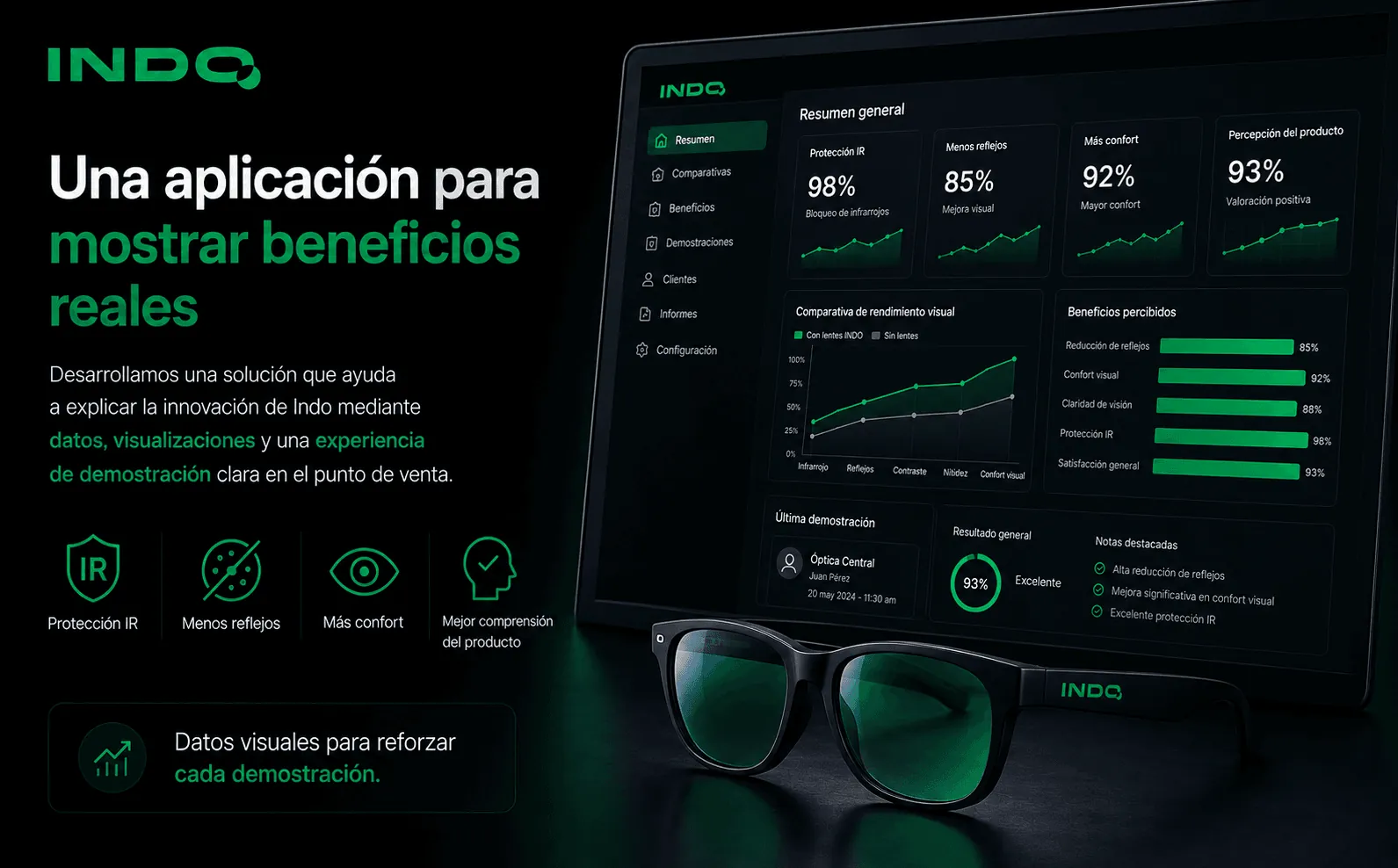 Indo — Aplicación interactiva para demostrar la protección frente a la luz infrarroja — Galería 2