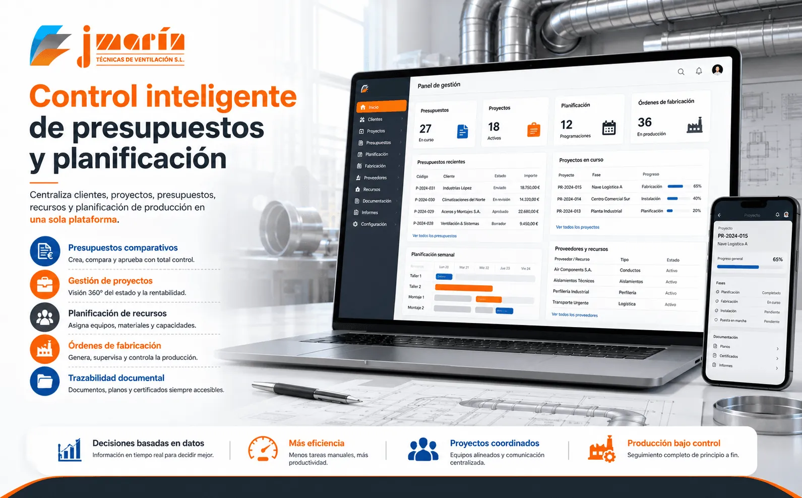 J. Marín — Plataforma integral para la gestión de proyectos de ventilación — Galería 2