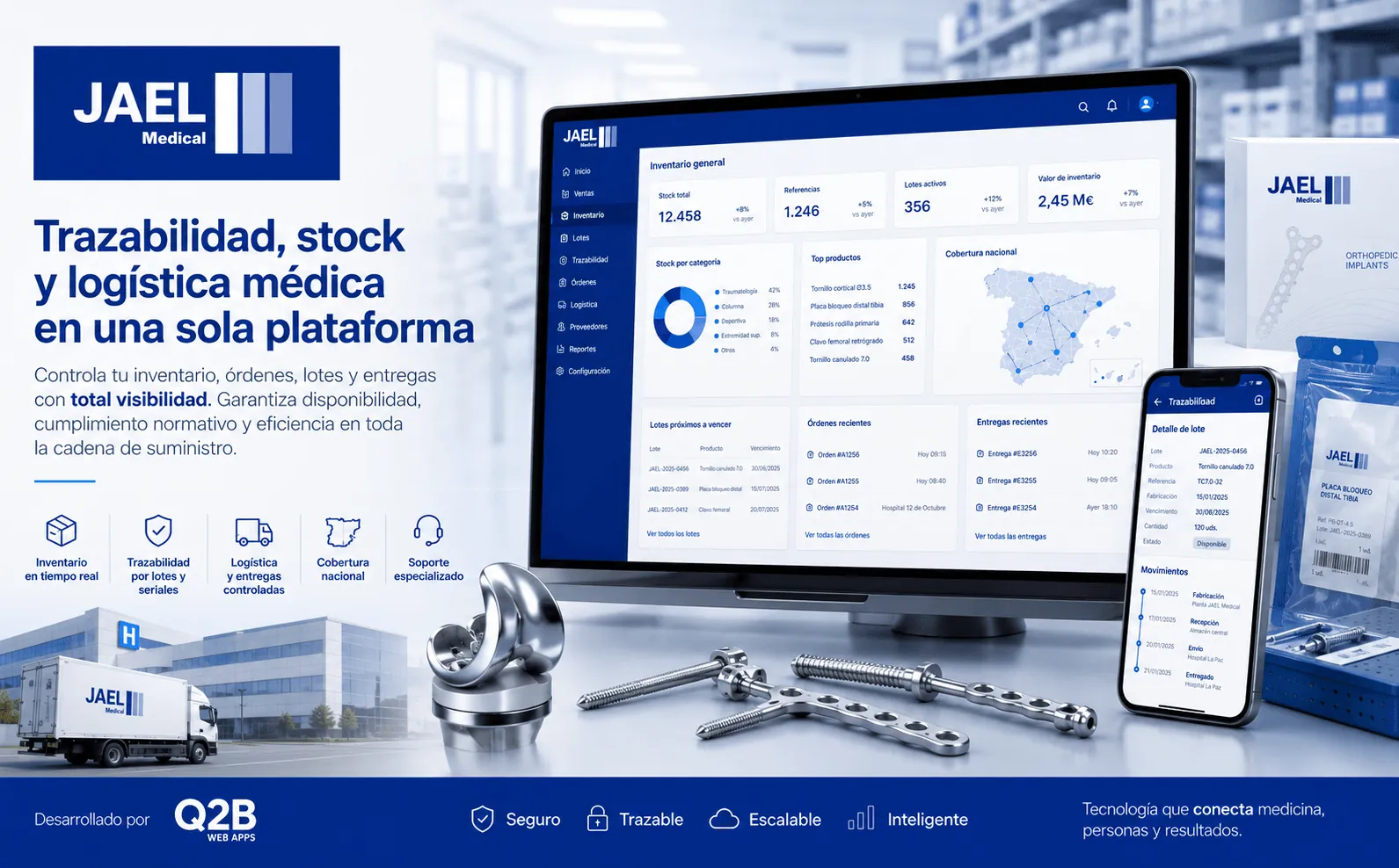 JAEL Medical — ERP integral para la gestión de material quirúrgico y coordinación hospitalaria — Galería 2
