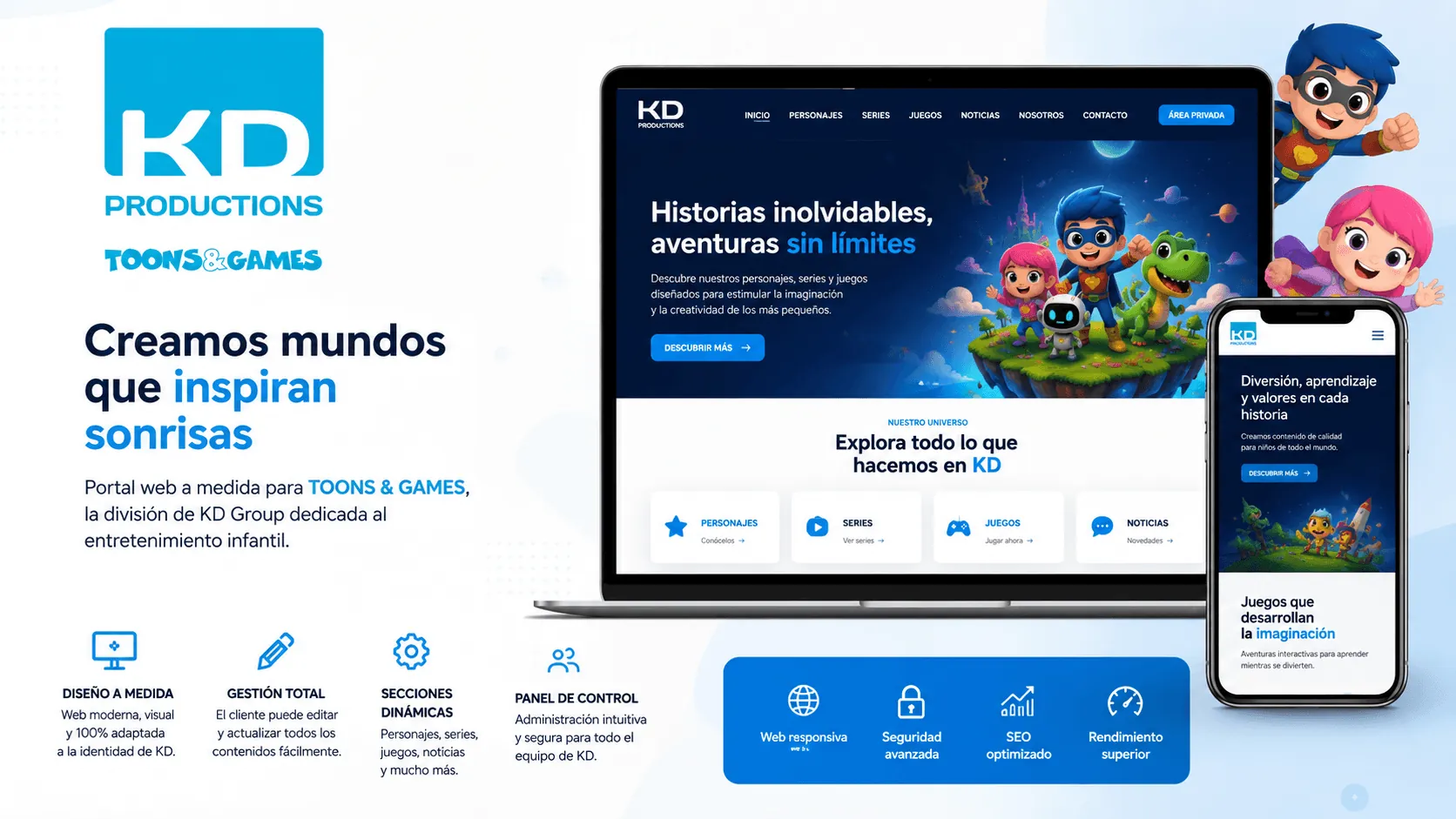 KD Productions (Toons&Games)— Portal digital para un universo de personajes, series y juegos