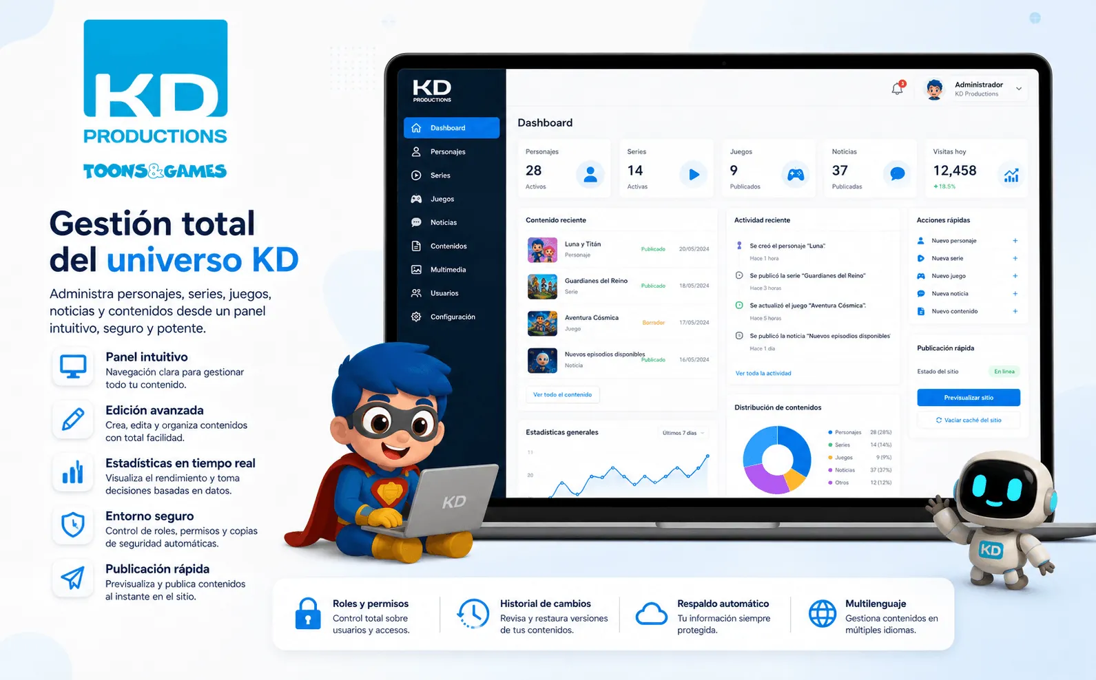 KD Productions (Toons&Games)— Portal digital para un universo de personajes, series y juegos — Galería 2
