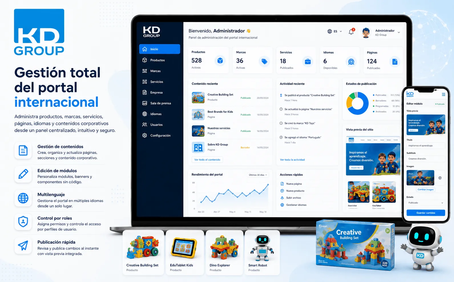 KD Group — Rediseño del portal corporativo internacional — Galeria 2