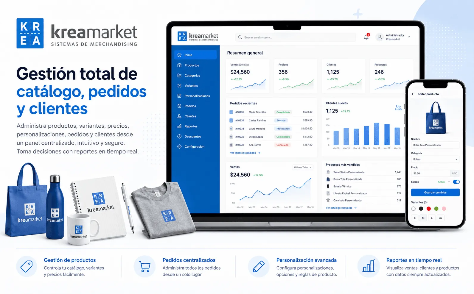 Kreamarket — Tienda online de merchandising totalmente personalizable — Galeria 2