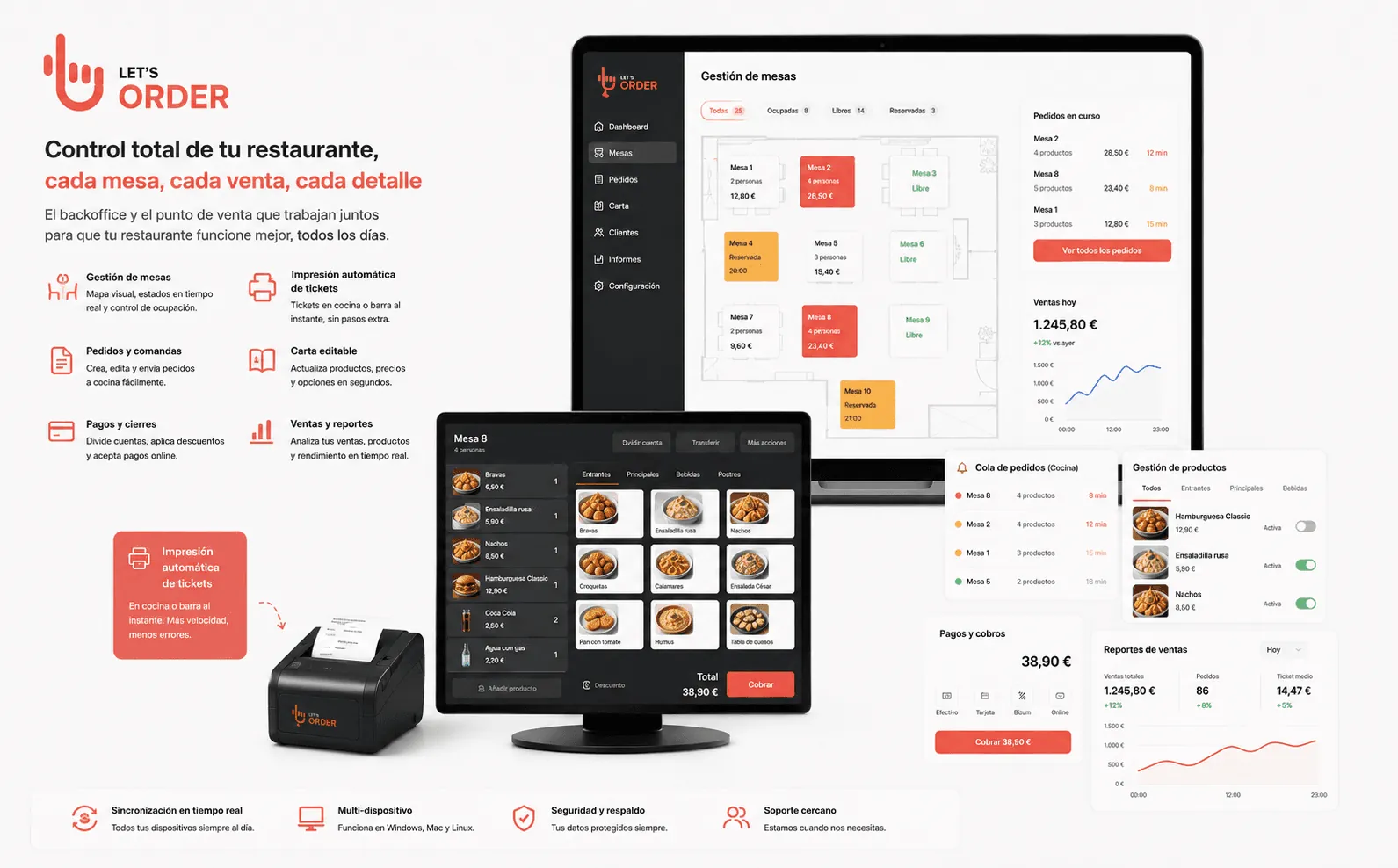 Let’s Order — Plataforma integral de pedidos y pagos mediante QR para restaurantes — Galería 2