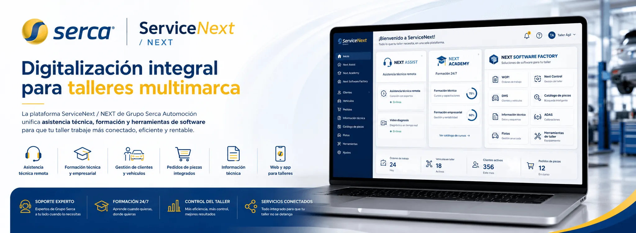 ServiceNext — Ecosistema digital para la transformación del taller multimarca — Galería