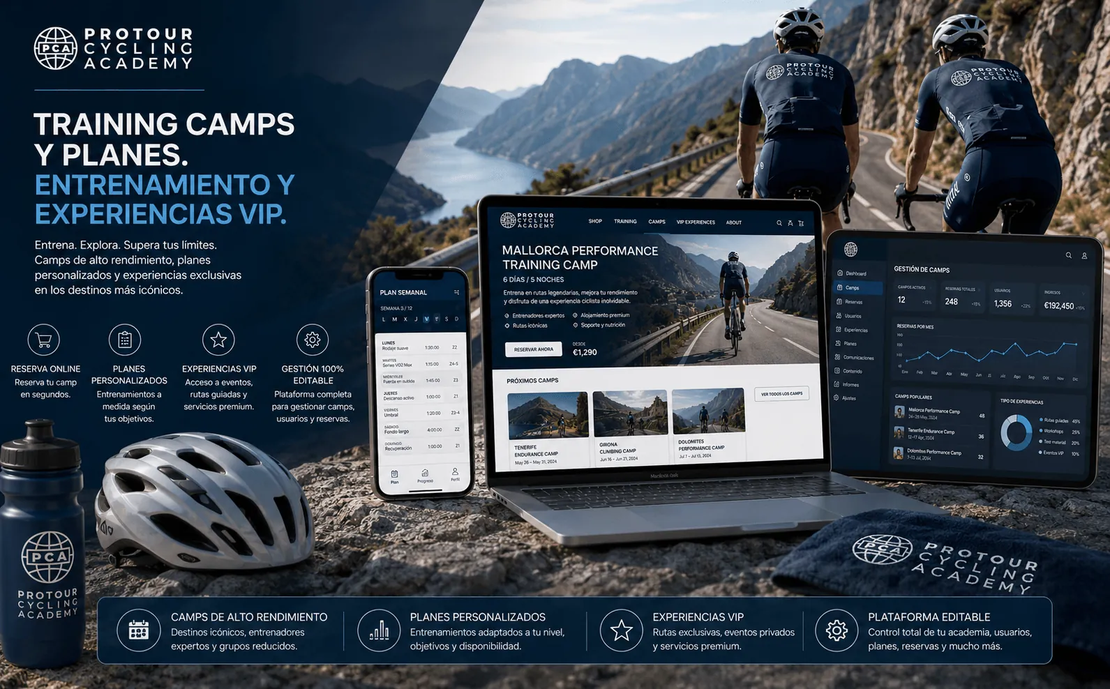 Protour Cycling Academy — Ecommerce y plataforma digital para ciclistas premium — Galeria 2
