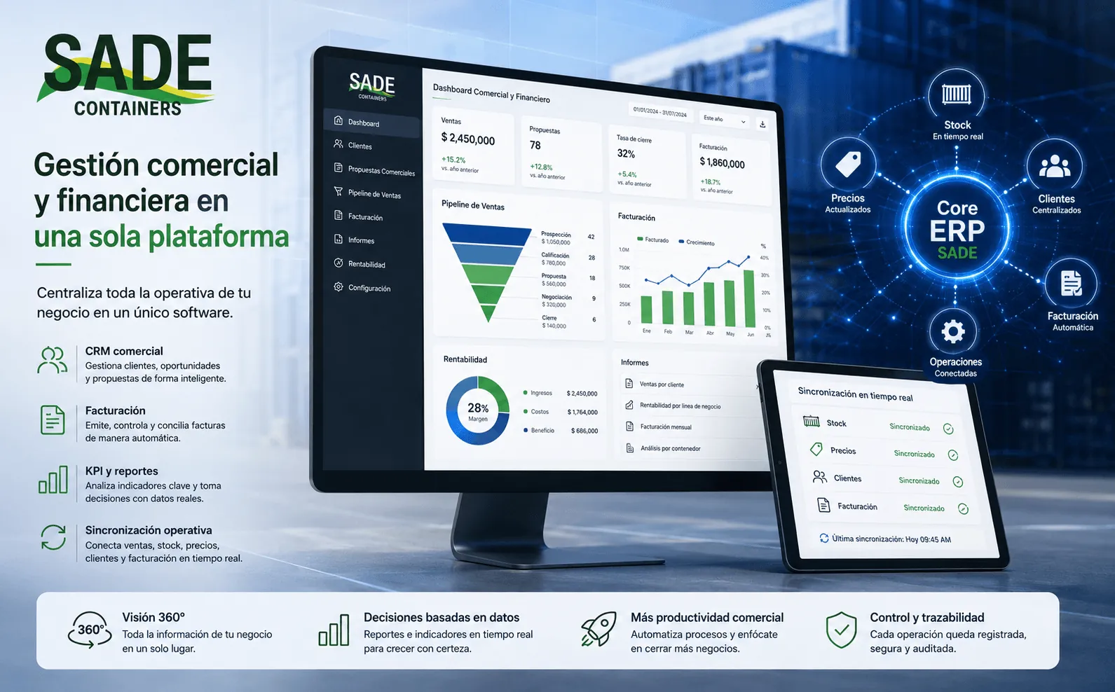SADE Containers — ERP integral para la gestión completa de contenedores — Gallery 1