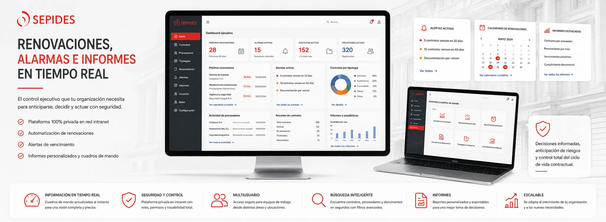 SEPIDES — Plataforma integral para la gestión de contratación pública en intranet — Gallery