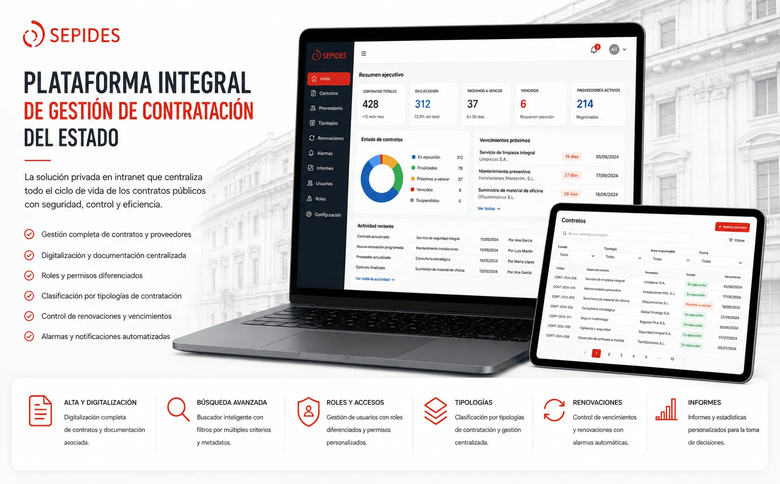 SEPIDES — Plataforma integral para la gestión de contratación pública en intranet — Gallery 1