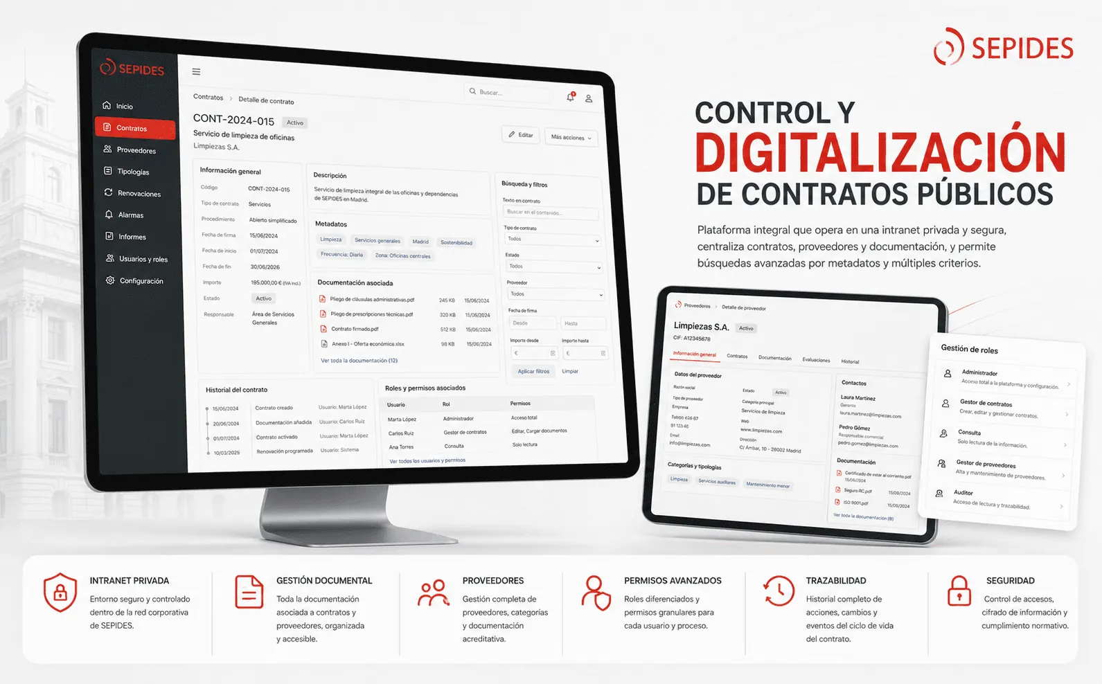 SEPIDES — Plataforma integral para la gestión de contratación pública en intranet — Gallery 2