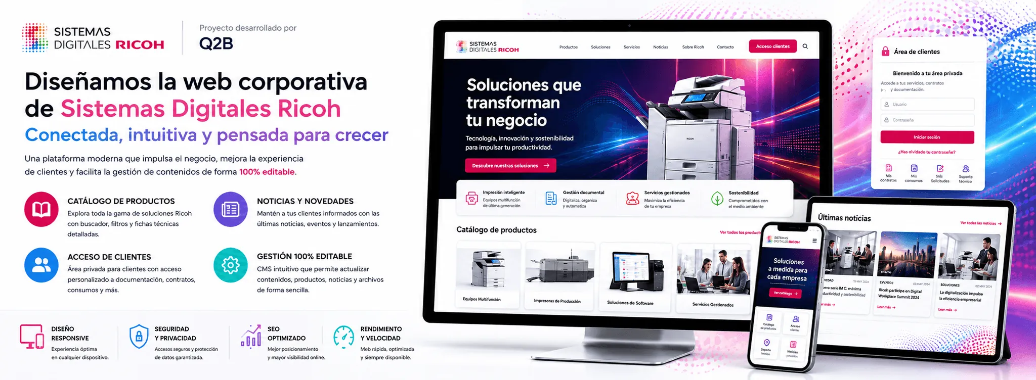 Sistemas Catalunya - Web corporativa, catálogo digital y área privada de clientes — Galería