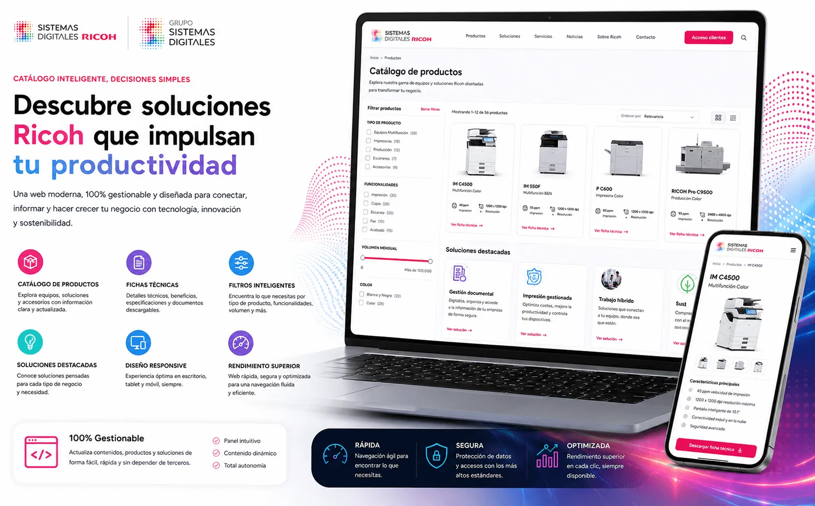 Sistemas Catalunya - Web corporativa, catálogo digital y área privada de clientes — Galería 1