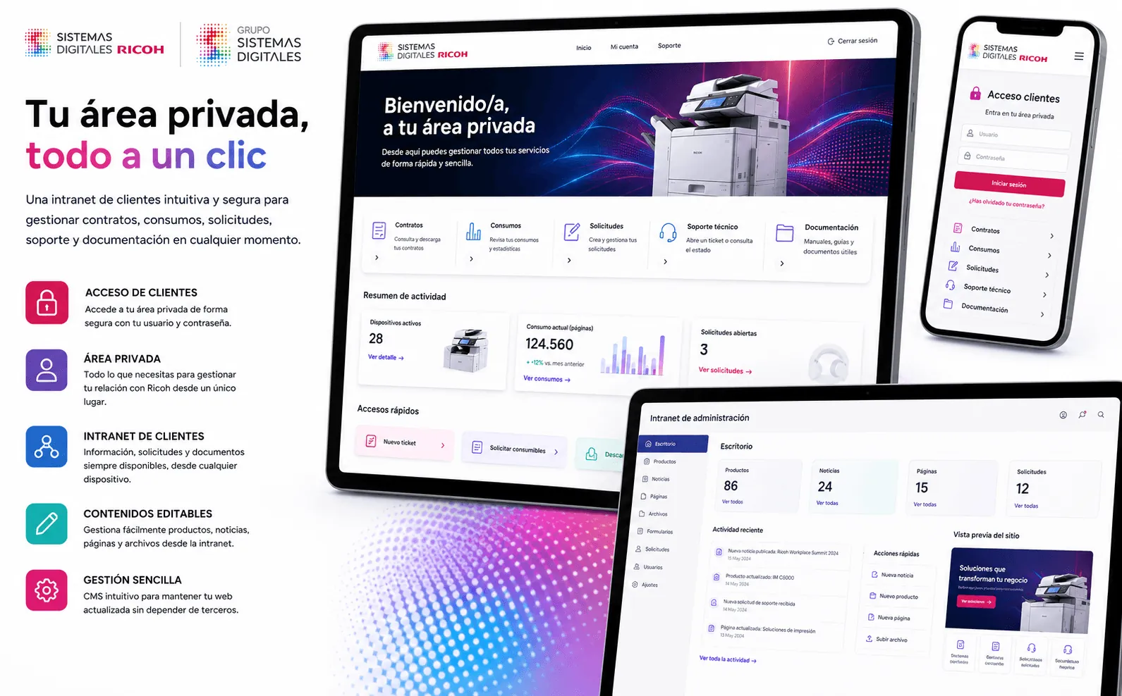Sistemas Catalunya - Web corporativa, catálogo digital y área privada de clientes — Galería 2