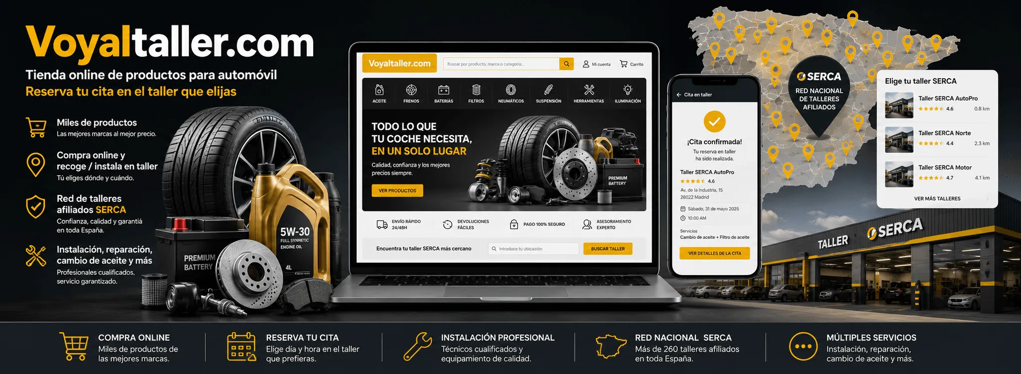 Voyaltaller.com — Tienda online de productos de automoción con reserva de cita en taller — Gallery