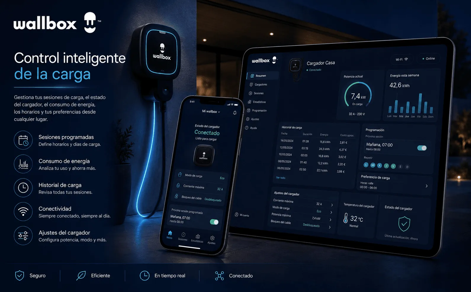 Wallbox — Aplicación móvil y smartwatch para la gestión inteligente de cargas — Galería 2