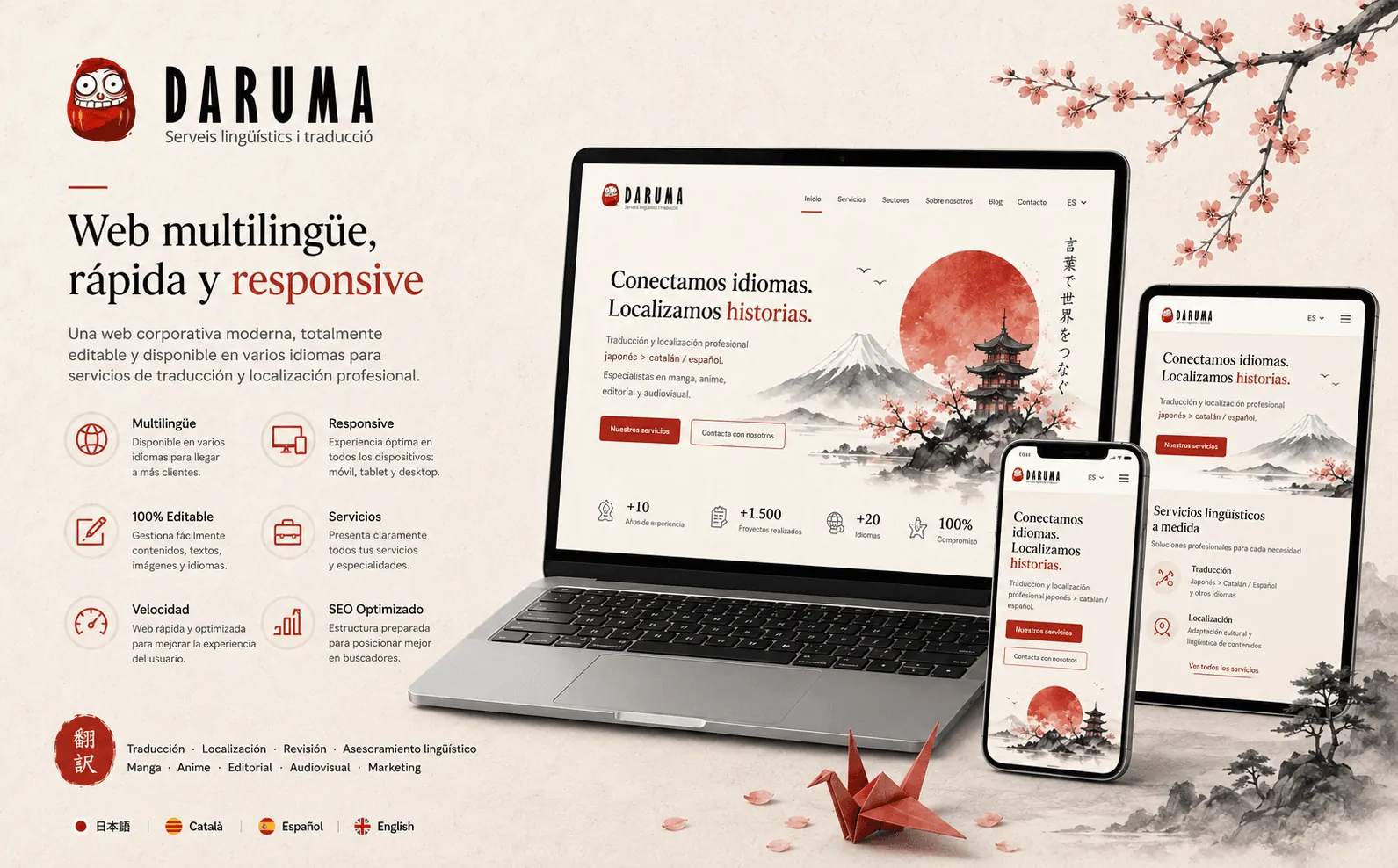 Daruma — Web corporativa multilingüe y totalmente gestionable — Galería 2