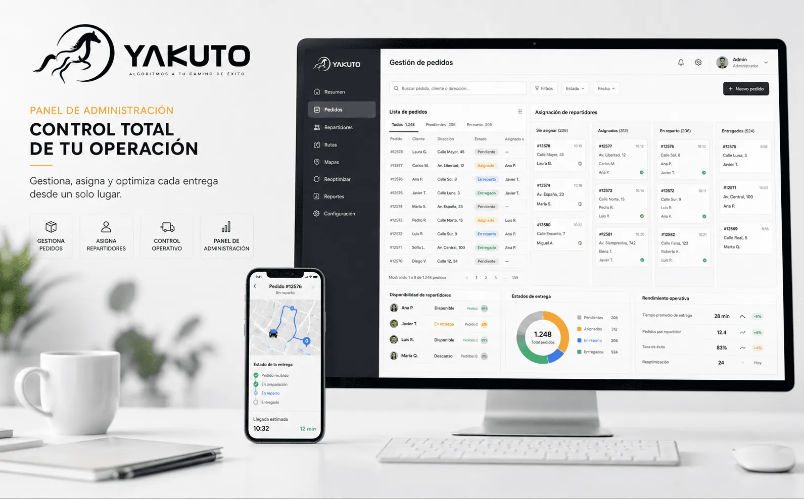 Yakuto — Software inteligente para gestión de pedidos, rutas y reparto — Galería 1