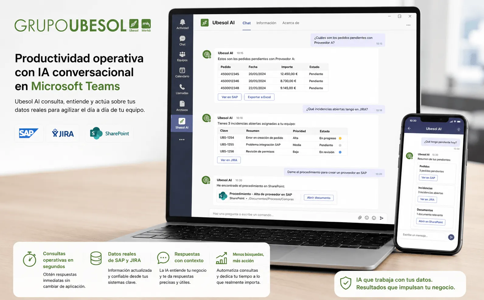 Grupo Ubesol — Agente de IA empresarial integrado en Microsoft Teams — Galería 1