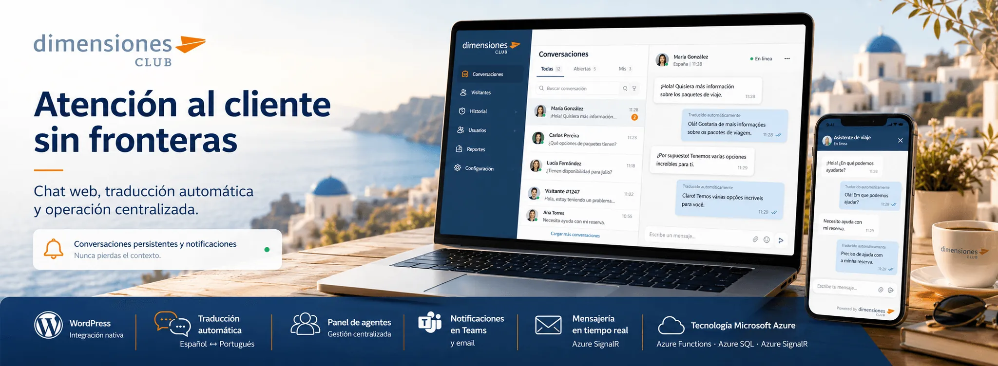 Dimensiones Club – Atención al cliente sin fronteras — Galería
