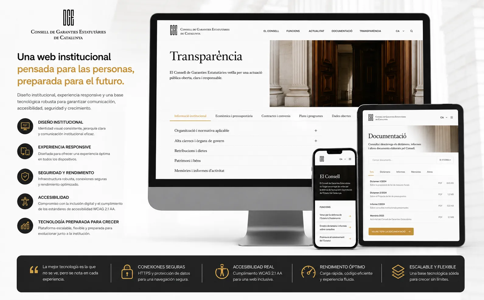 CGE — Diseño y desarrollo web institucional con backend 100% editable — Gallery 2